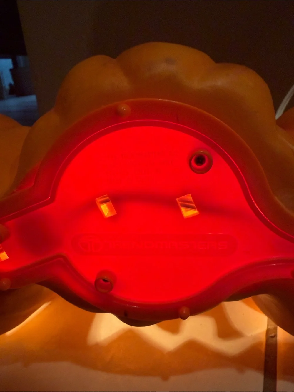 Vintage Trendmasters 4 Horizontal Foam Pumpkin Light Up Jack-O-Lantern 1995